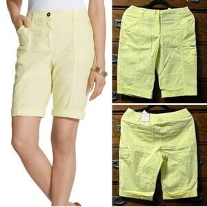 NWT! Chico’s Ultimate Fit Cool Cotton Bermuda 13” Shorts